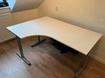 Ikea Galant bureau wit verstelbaar kantoor gaming L-tafel, Ophalen, In hoogte verstelbaar, Zo goed als nieuw, Bureau