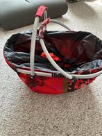 Opvouwbare boodschappenmand handig, Ophalen of Verzenden, Zo goed als nieuw, Rood, 30 cm of meer
