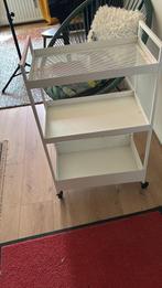Ikea Nissafors Trolley, Huis en Inrichting, Ophalen, Minder dan 50 cm, Wit, Zo goed als nieuw