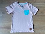 Vingino leuk zalmkleurig t-shirt maat 4/104, Jongen, Gebruikt, Ophalen of Verzenden, Shirt of Longsleeve