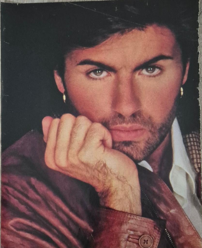 2 Mooie posters (A4) GEORGE MICHAEL (TOP 10) + oud materiaal, Verzamelen, Posters, Rechthoekig Staand, Verzenden, A4 of kleiner