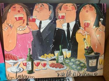 Van Leersum De Dikke Dames Schilderij beschikbaar voor biedingen