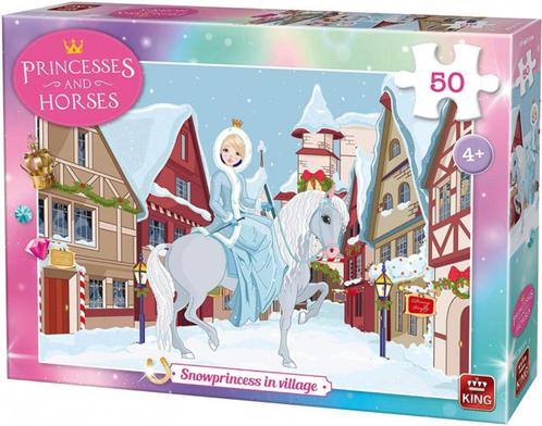 King: Snowprincess in Village 50 stukjes NIEUW, Kinderen en Baby's, Speelgoed | Kinderpuzzels, Nieuw, 10 tot 50 stukjes, Ophalen of Verzenden