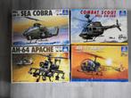 Italeri set, AH-64 Apache, Sea-Cobra, Combat Scout, AB-47, Ophalen of Verzenden, Helikopter, Italeri, Zo goed als nieuw