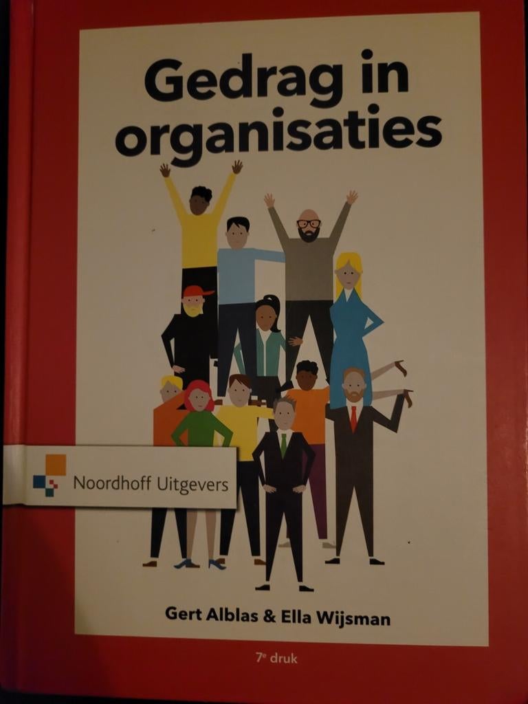 Gedrag in organisaties - Gert Alblas & Ella Wijsman, Boeken, Zo goed als nieuw, Gamma, Gert Alblas & Ella Wijsman, HBO
