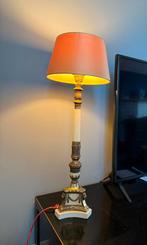 Lampen voet : 60 hoog met trekkoord, ivoor/ goud, Huis en Inrichting, Lampen | Tafellampen, Ophalen of Verzenden, Gebruikt, Klassiek