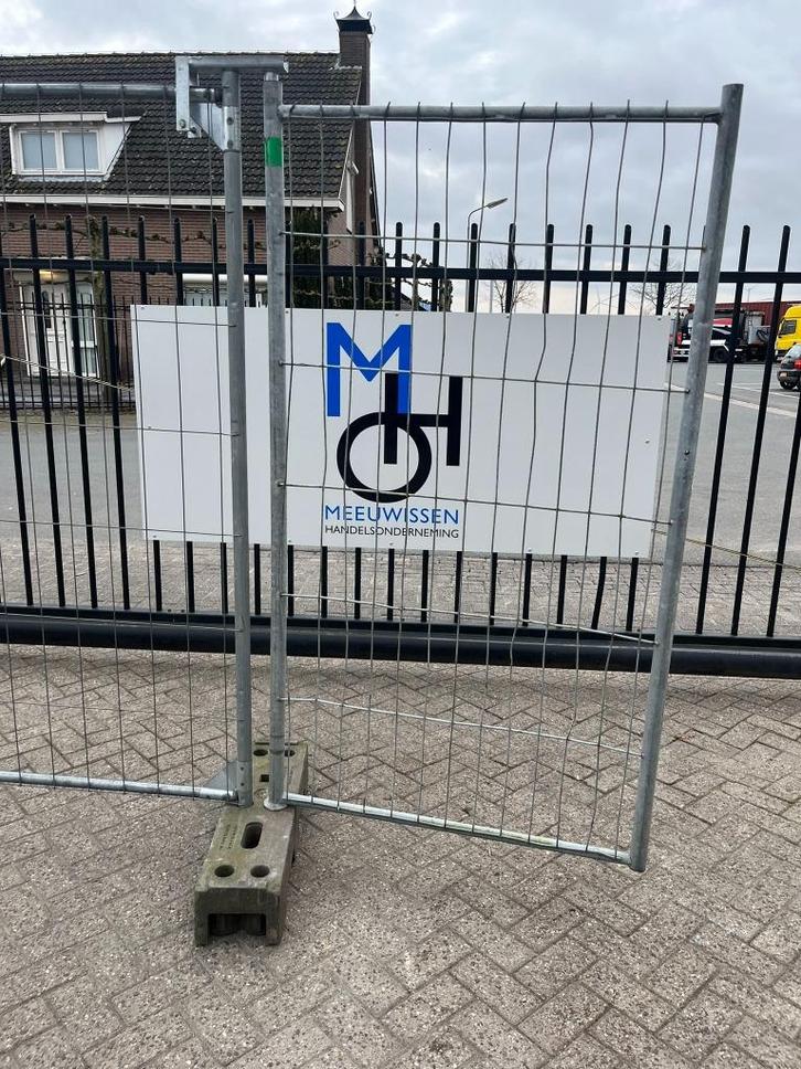 Bouwhek loopdeur/bouwhekpoort/bouwhek draaipoort 2.00x1.20M, Doe-het-zelf en Verbouw, Overige Doe-het-zelf en Verbouw, Gebruikt