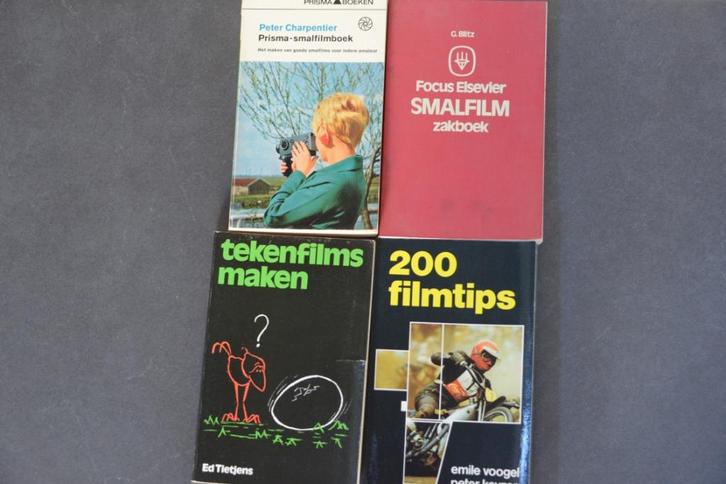 4 oude pockets over filmen., Boeken, Hobby en Vrije tijd, Zo goed als nieuw, Fotograferen en Filmen, Ophalen of Verzenden