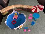 Barbie Zwembad met leuke Accessoires, Ophalen of Verzenden, Gebruikt, Barbie