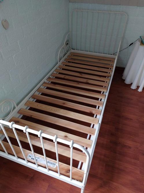 IKEA Minnen meegroeibed met lattenbodem, Kinderen en Baby's, Kinderkamer | Bedden, Zo goed als nieuw, 180 cm of meer, 70 tot 85 cm