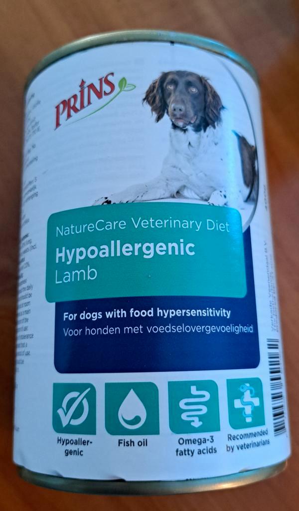 6 blikken Prins NatureCare Dog Diet Hypoallergic lamb, Dieren en Toebehoren, Dierenvoeding, Hond, Ophalen of Verzenden