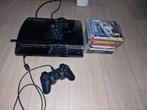 PlayStation 3 Phat CECHC04 + Games, Spelcomputers en Games, Spelcomputers | Sony PlayStation 3, Phat, Met 2 controllers, Ophalen of Verzenden