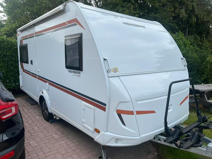 Weinsberg CaraOne 450 FU(nieuwstaat,Luifel,Mover,Fietsenrek), Caravans en Kamperen, Caravans, Particulier, tot en met 4, 1000 - 1250 kg