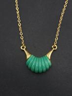 Vintage groen ketting, Overige materialen, Verstelbaar, Ophalen of Verzenden, Zo goed als nieuw