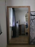 Grote Wandspiegel met Houten Bord - 160x91 cm, Ophalen