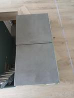14,4 m2 Antraciet tegels 60x60cm binnen, Tuin en Terras, Ophalen, Keramiek, Zo goed als nieuw, 10 m² of meer