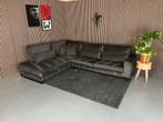 GRATIS LEVERING Hoekbank Velvet Antraciet 320x255 GEREINIGD, Huis en Inrichting, Banken | Bankstellen, Hoekbank, 300 cm of meer