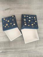 Oosterse stijl blauwe sieraden doosjes met motieven 2 stuks, Ophalen of Verzenden, Gebruikt