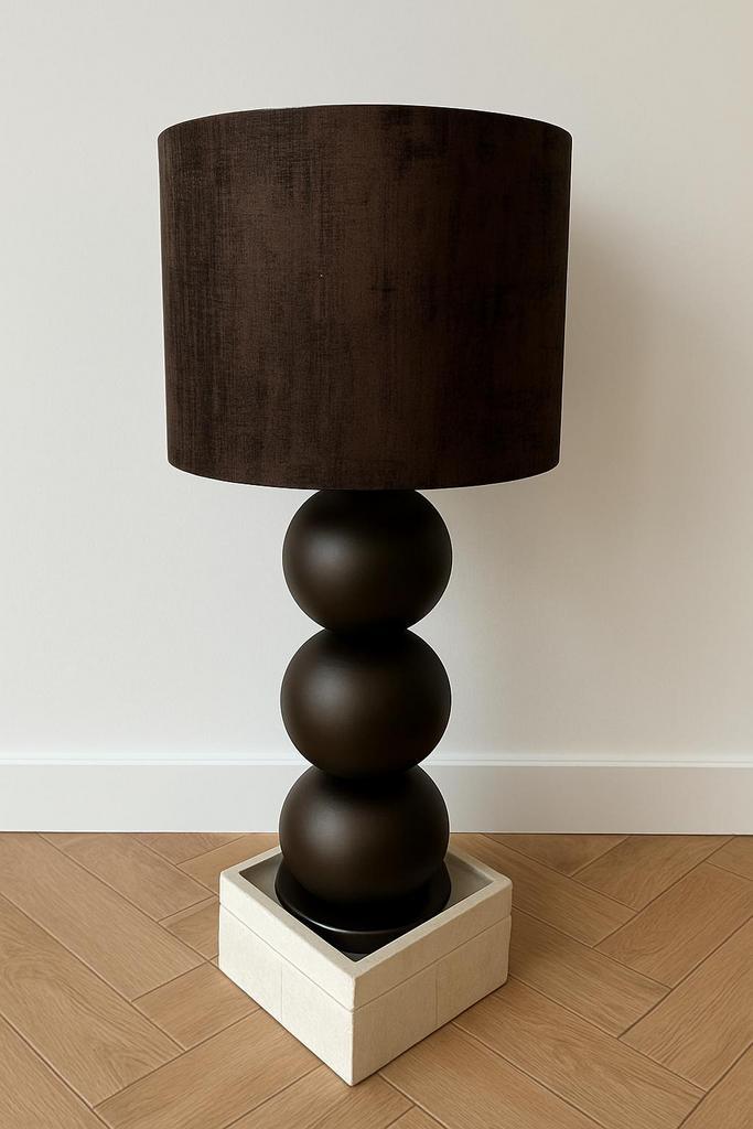 Stout staande lamp Milano 2x, Huis en Inrichting, Lampen | Tafellampen, Zo goed als nieuw, 75 cm of meer, Ophalen