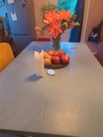 Houten eettafel /bureau, Huis en Inrichting, Tafels | Eettafels, Ophalen, Minder dan 50 cm, Gebruikt, 200 cm of meer