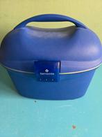 Samsonite Beautycase Blauw - Vintage, Gebruikt, Blauw, Ophalen of Verzenden, Met slot