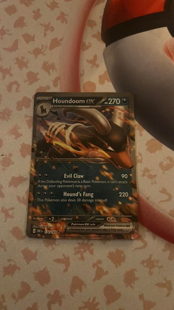 Houndoom ex Obsidian Flames, Ophalen of Verzenden, Zo goed als nieuw