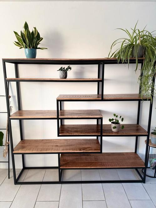 Boekenkast (industrieel), Huis en Inrichting, Kasten | Boekenkasten, Zo goed als nieuw, 100 tot 150 cm, 150 tot 200 cm, 25 tot 50 cm