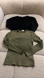 2x HEMA rib longsleeve maat 122/128, Meisje, ., Ophalen of Verzenden, Zo goed als nieuw
