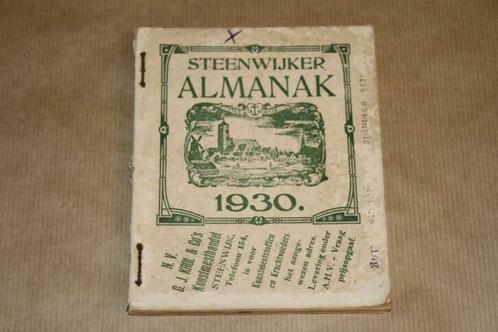 Steenwijker Almanak 1930, Boeken, Geschiedenis | Stad en Regio, Gelezen, 20e eeuw of later, Ophalen of Verzenden