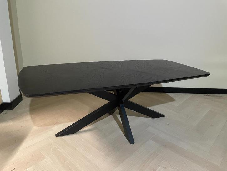 Deense Ovale Eettafel met Visgraat Motief, Huis en Inrichting, Tafels | Eettafels, 100 tot 150 cm, 200 cm of meer, Ovaal, Ophalen