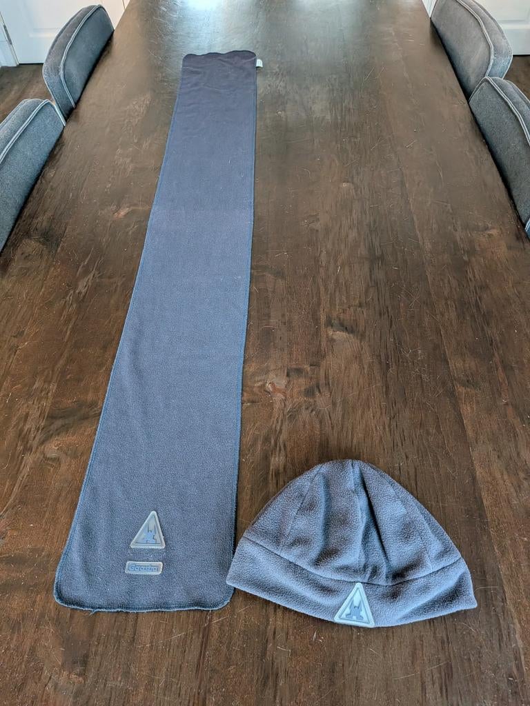 Gaastra donkergrijze muts en sjaal maat 53cm 3-6 jaar, Gebruikt, Setje, Jongen of Meisje, Ophalen of Verzenden