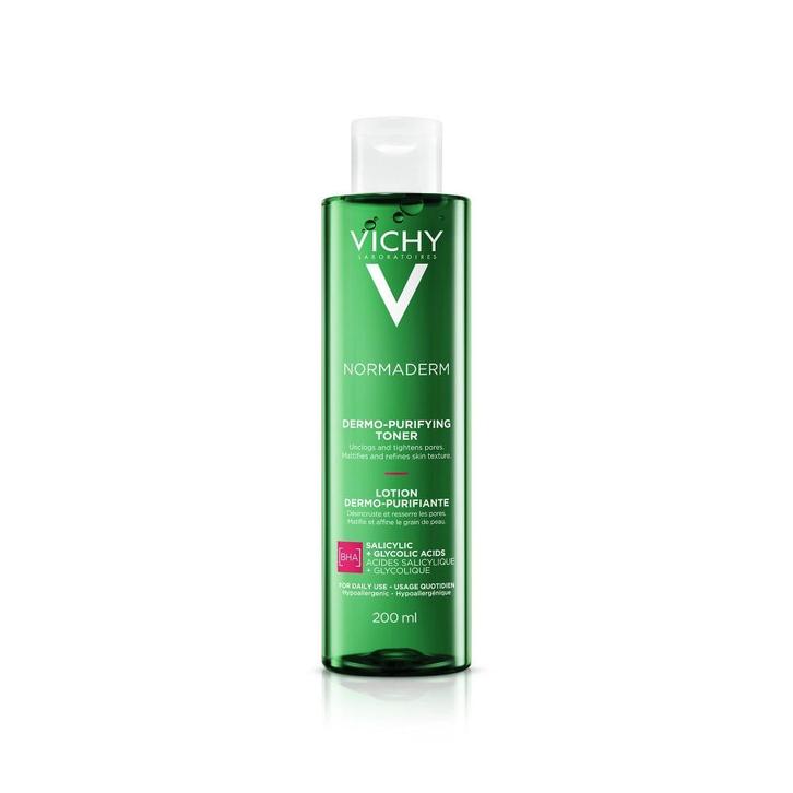Vichy Normaderm Zuiverende Reinigingslotion 200ml, Sieraden, Tassen en Uiterlijk, Uiterlijk | Gezichtsverzorging, Nieuw, Reiniging