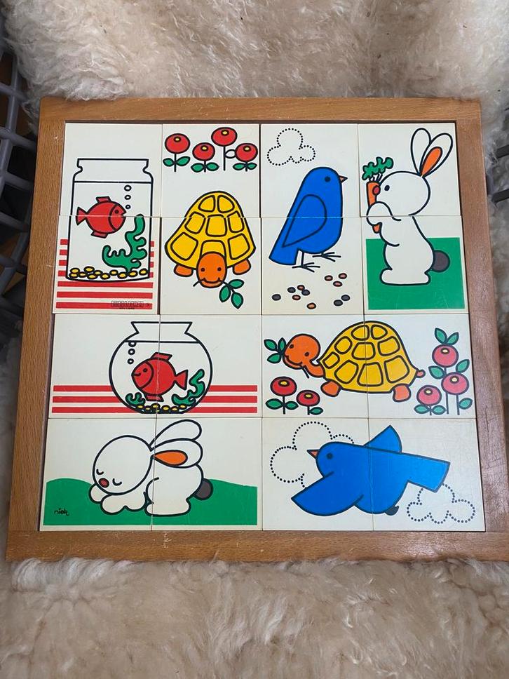 Vintage Educo puzzel, Kinderen en Baby's, Speelgoed | Kinderpuzzels, Zo goed als nieuw, 10 tot 50 stukjes, Ophalen of Verzenden