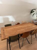 Eettafel Hout | Dutchbone, Huis en Inrichting, Tafels | Eettafels, Ophalen, Gebruikt, 100 tot 150 cm, 200 cm of meer