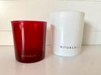 Rituals glazen waxinelichten - Set van 2, Huis en Inrichting, Woonaccessoires | Kandelaars en Kaarsen, Overige materialen, Wit