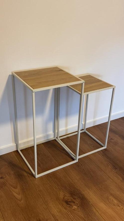 bijzettafels/ plantentafels, Huis en Inrichting, Tafels | Bijzettafels, Gebruikt, Vierkant, 60 cm of meer, Minder dan 55 cm, Overige materialen