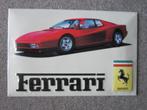 FERRARI TESTAROSSA RECLAMEBORD, Ophalen, Zo goed als nieuw, Reclamebord