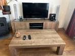 TV Meubel & Salontafel Set - Mooie Houtlook, Ophalen, Gebruikt, 100 tot 150 cm, 150 tot 200 cm