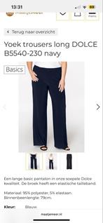 Yoek broek (46-48), donkerblauw/navy, ZGAN, Kleding | Dames, Grote Maten, Ophalen of Verzenden, Zo goed als nieuw, Blauw, Broek of Spijkerbroek