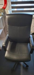 bureaustoel stoel zwart kunstleer, Ophalen, Zwart
