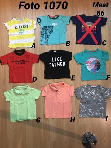 Shirt jongen maat 86 zgan  *foto 1070* beschikbaar voor biedingen