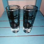 Borrelglaasjes rondje Warmenhuizen 2 stuks, Verzamelen, Ophalen, Zo goed als nieuw, Borrel- of Shotglas