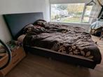 Ledikant zonder matrassen, Huis en Inrichting, Ophalen, Gebruikt, Tweepersoons, Stof