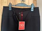 DIDI  Zwarte broek met split *NIEUW*  Mt 40, Maat 38/40 (M), Zwart, Ophalen of Verzenden, Zo goed als nieuw
