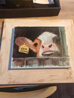 Schilderij van een koe, Ophalen of Verzenden