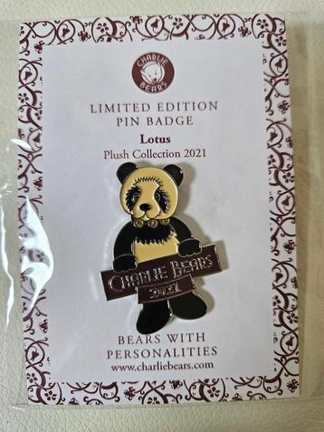 Charlie Bears panda Lotus pinbadge pin speld beschikbaar voor biedingen