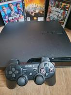 PlayStation 3 Slim (CECH-2504A) + 3 topgames + controller –, Spelcomputers en Games, Spelcomputers | Sony PlayStation 3, Ophalen of Verzenden