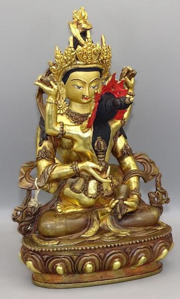 Vajrasattva Yab-Yum Goldface Koper – Uniek Nepal Beeld beschikbaar voor biedingen