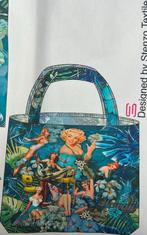Pin up girls and leaves reversible canvas shopper, 120 cm of meer, Nieuw, Ophalen of Verzenden, Katoen