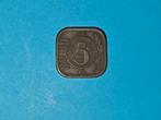 5 cent uit 1941 (zink), Postzegels en Munten, Munten | Nederland, Ophalen of Verzenden, Koningin Wilhelmina, 5 cent, Losse munt